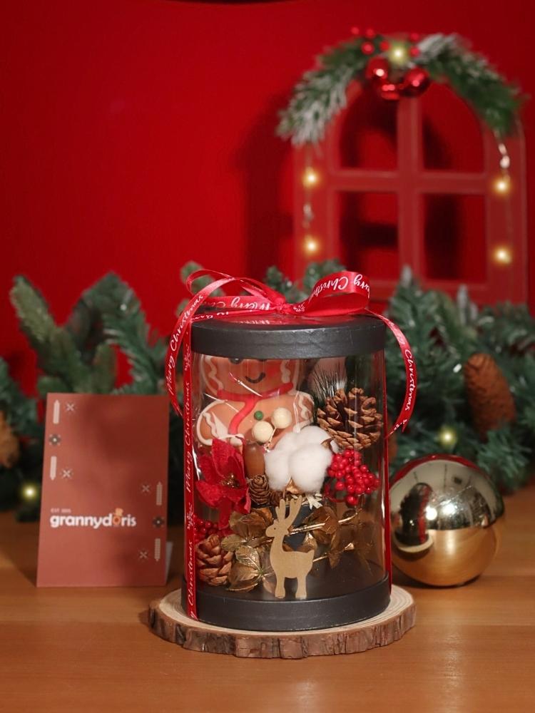 Joyous Wishes Christmas Flower Gift Box delivery Malaysia