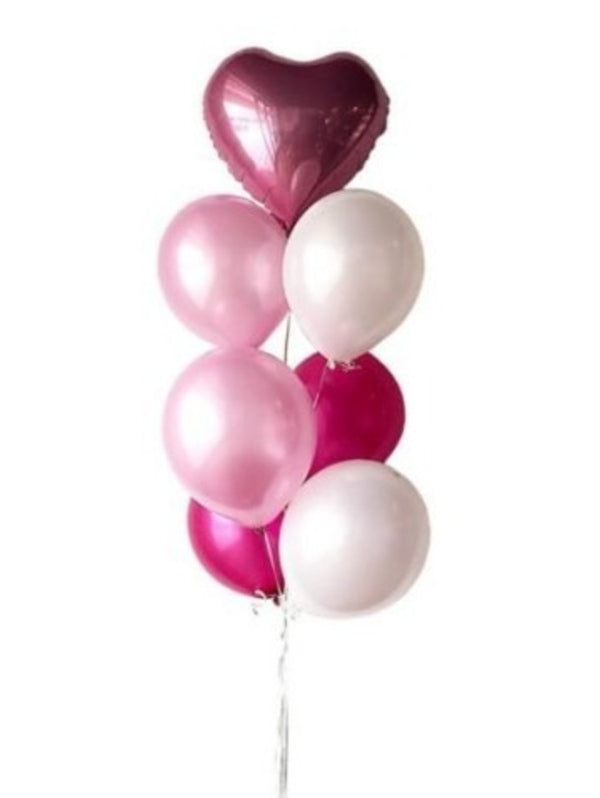 Pink Lara Latex Balloon Bunch
