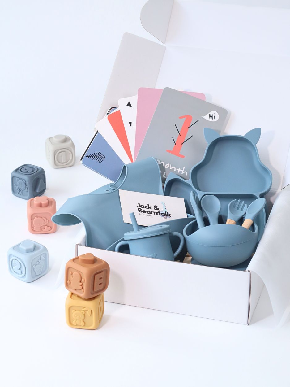 Tiny Tots Baby Boy Bib Feeding Gift Set