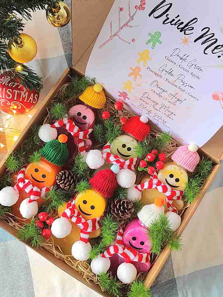 Cold Pressed Juice Christmas Gift delivery Malaysia