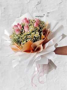  Sweet Heart_Rose & Chamomile Bouquet