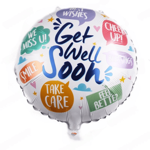 GET WELL SOON FOIL BALLOON 18 INCH - 1014