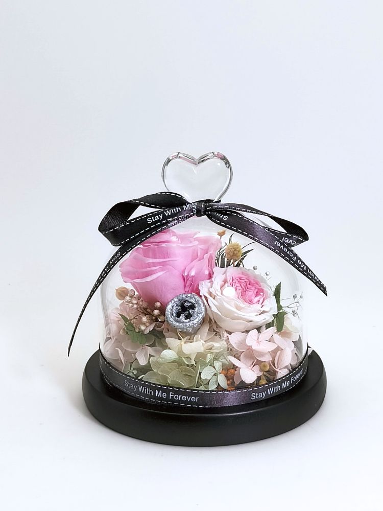 Eternal Rose in Pink & White V2.0_Preserved Flower Delivery Malaysia