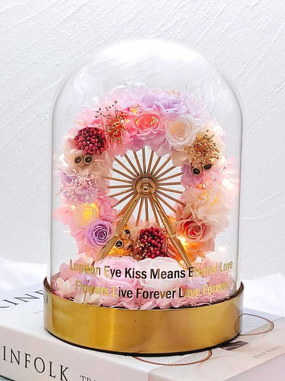 Ferris Wheel Preserved Flower Jar Delivery Malaysia