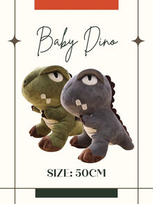  Granny Doris_Baby Dino Soft Toy Gift_Green & Grey