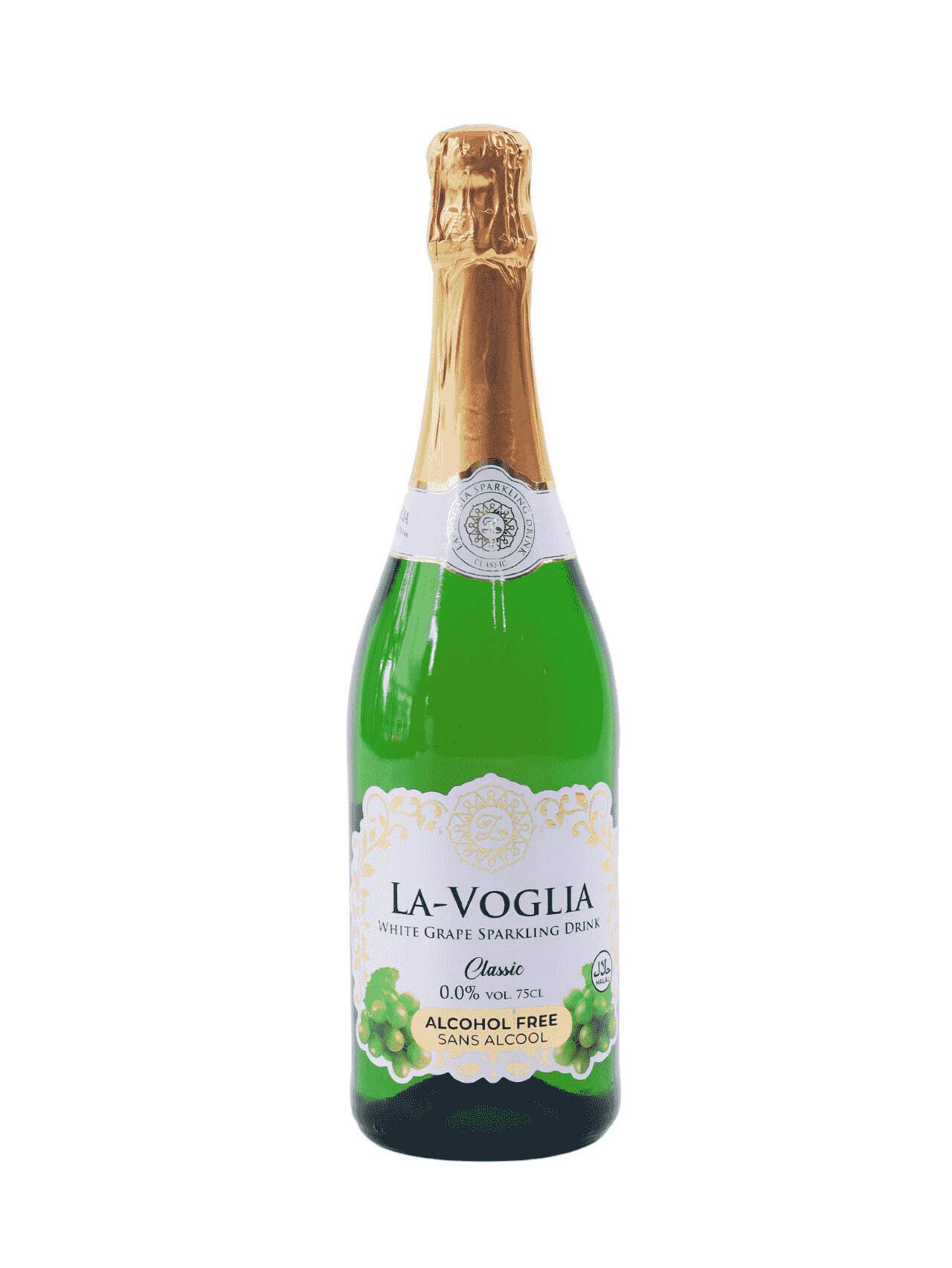 LA-Voglia Sparkling Juice - Green Grape 750mL (HALAL)