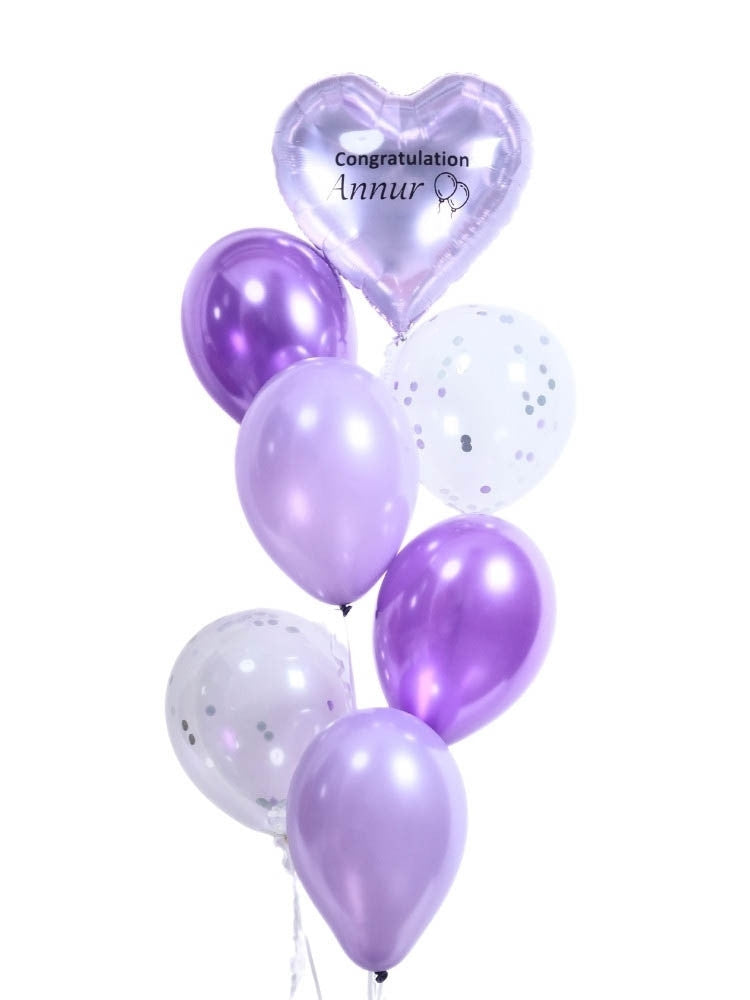 Lavender Sky Balloon Bunch