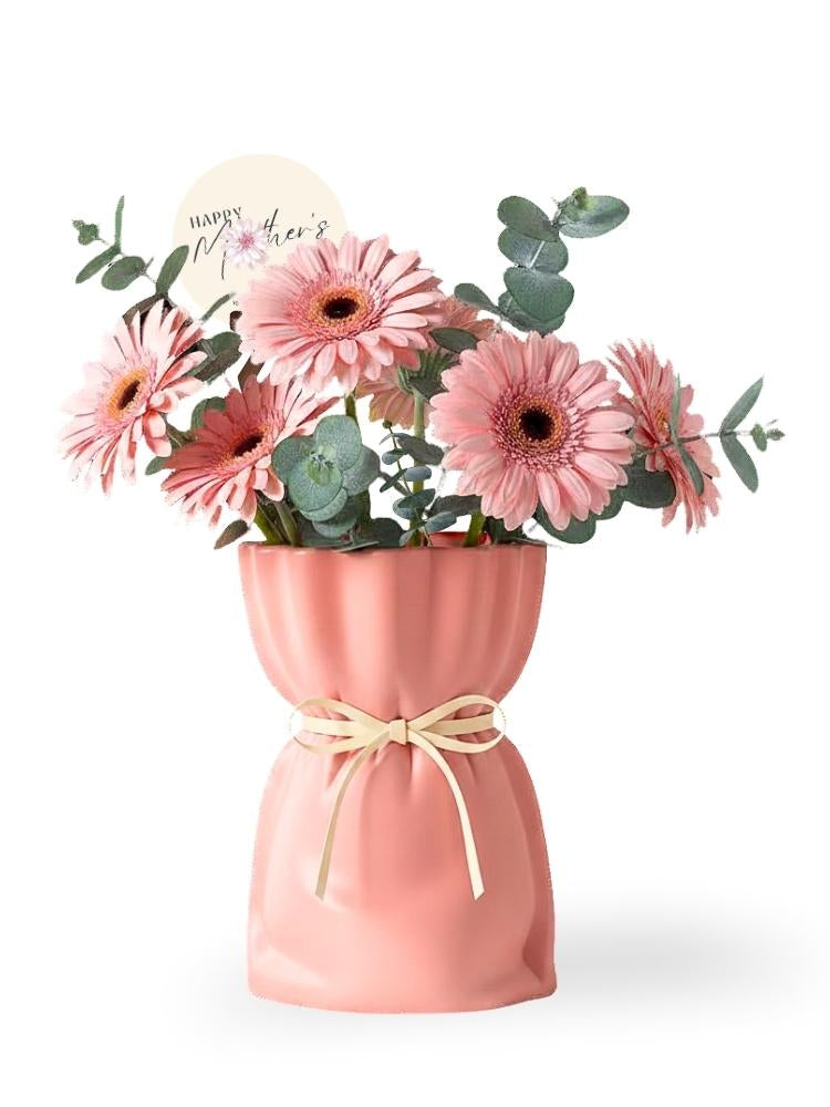 Pink Posy fresh cut flowers and vase delivery Kuala Lumpur & Selangor