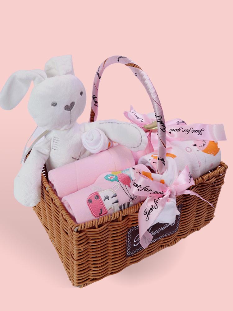 
                      
                        The Little Rabbit Baby Girl Gift Basket
                      
                    