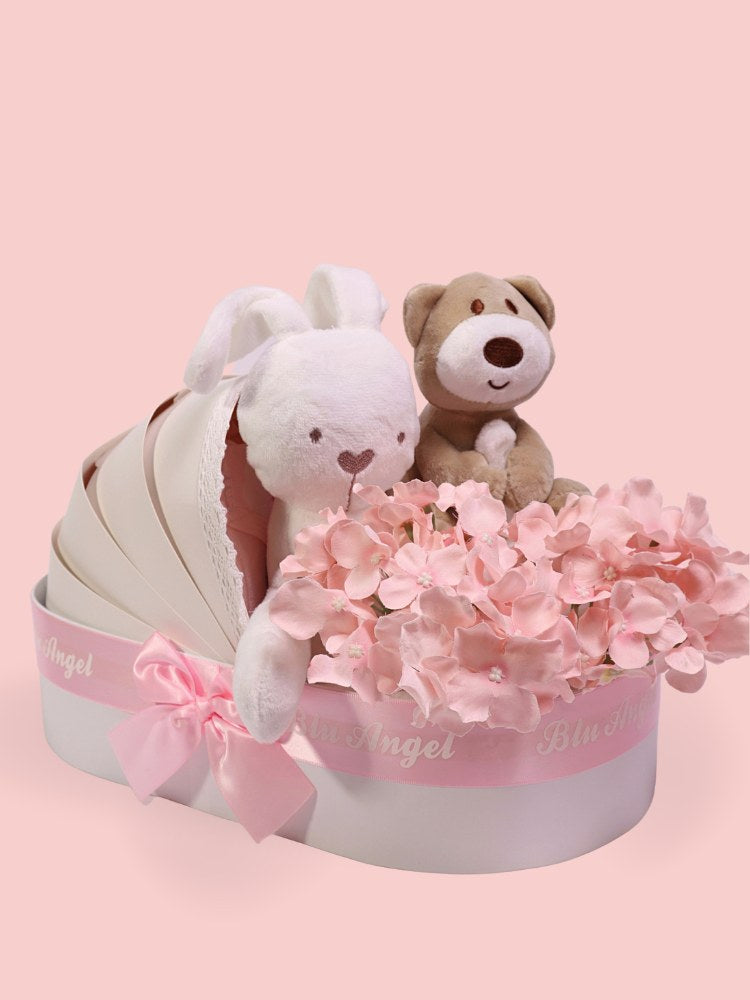 
                      
                        The Reveal Cradle Baby Girl Hamper
                      
                    