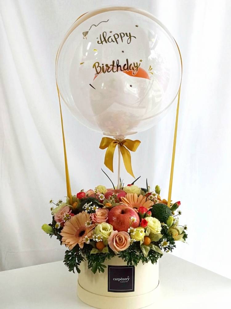 
                      
                        Bubble Wishes Flower & Fruit Box
                      
                    