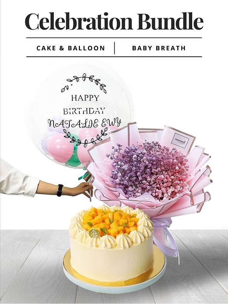 
                      
                        Celebration Bundle_Balloon & Cake_Baby breath
                      
                    