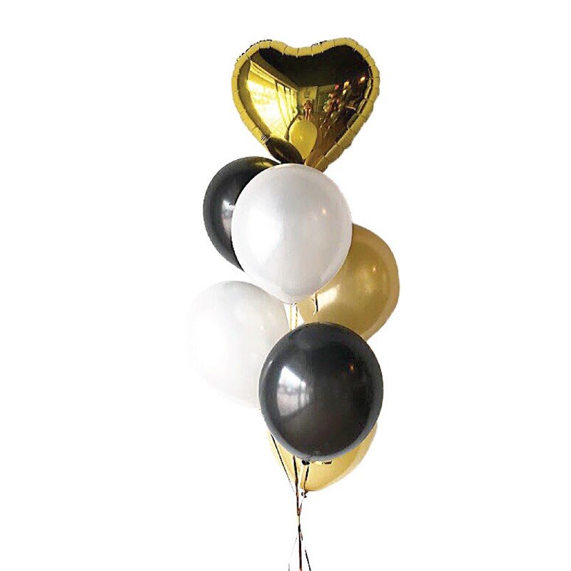 Classic Gold Latex Balloon Bunch