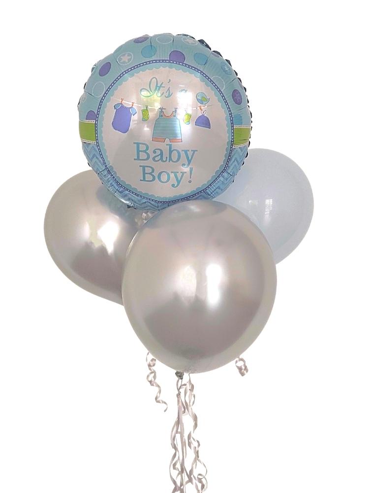 It's A Baby Boy Balloon Bunch