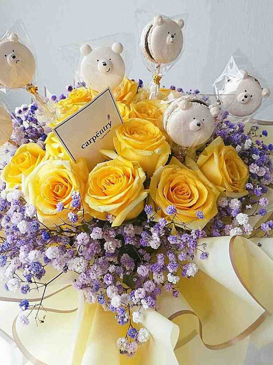 Mr. Beary Sweets - Macaron Bouquet