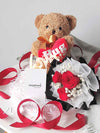 Mr.Cuddles In Red_Teddy Bear & Roses Delivery KL