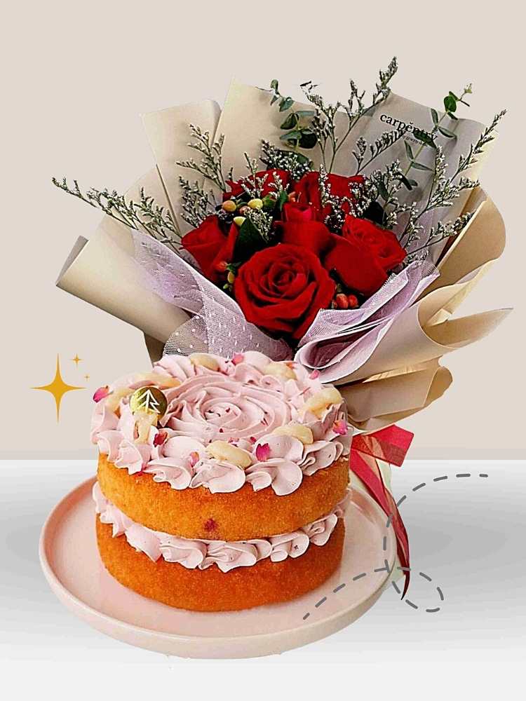 Roses & Cake Bundle