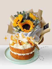  Sunflowers & Cake Bundle