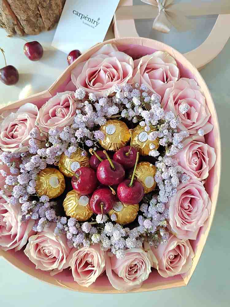 
                      
                        Sweet Memories with Ferrero Rocher & Flower Fruit Box
                      
                    