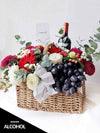 Yarra Valley Flower Basket_Red Wine with Grapes